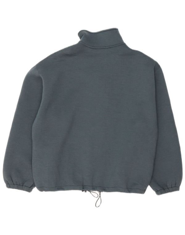 Damska bluza dresowa oversize Zara UK 10, mała niebieska, poliester