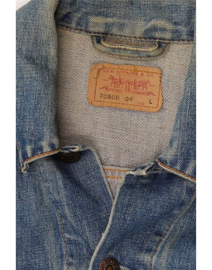 Męska kurtka dżinsowa Levi's UK 40, duża, niebieska, bawełniana