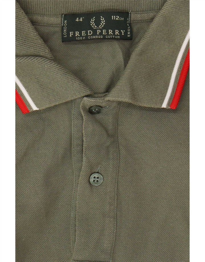Męska koszulka polo Fred Perry, duża, bawełniana khaki