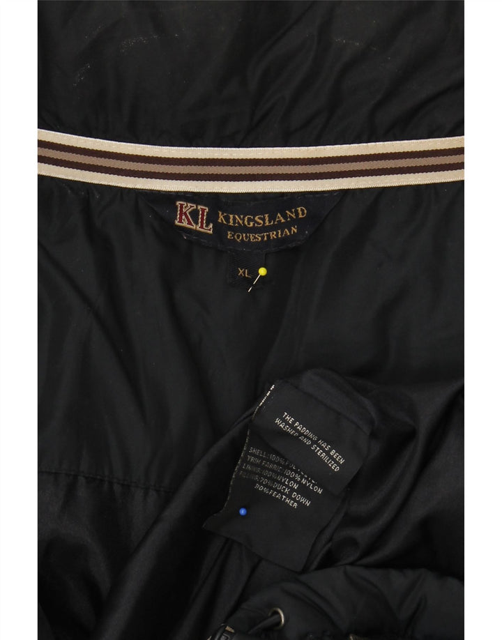 Męska ocieplana kurtka KINGSLAND UK 42 XL, granatowy, poliester w blokach kolorów