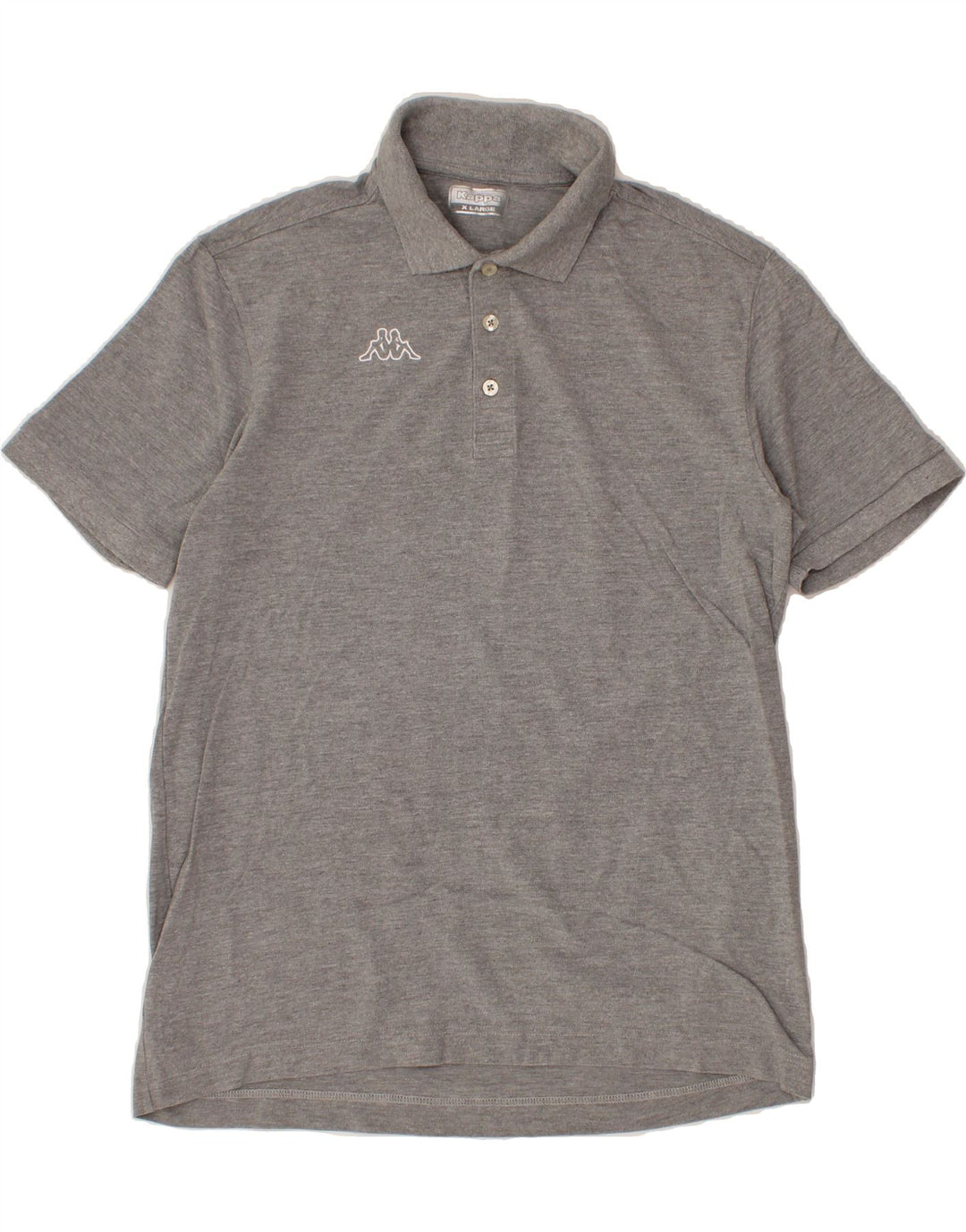 KAPPA Mens Graphic Polo Shirt XL Grey Vintage Kappa and Second-Hand Kappa from Messina Hembry 