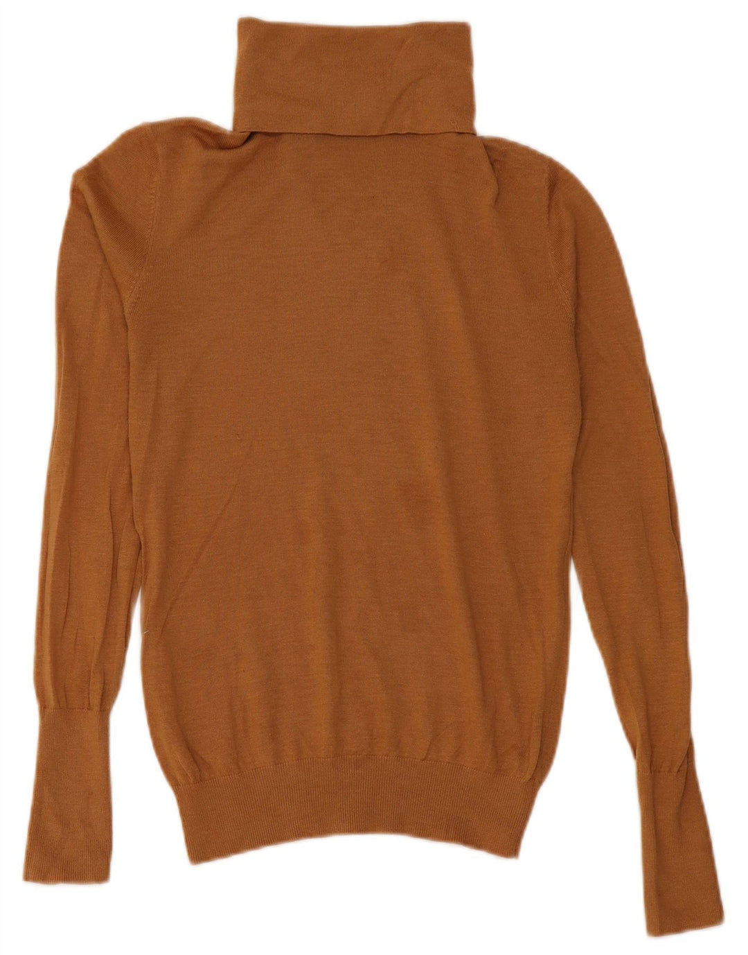 Sweter damski Zara z wywijanym dekoltem UK 12, średni brąz, modal