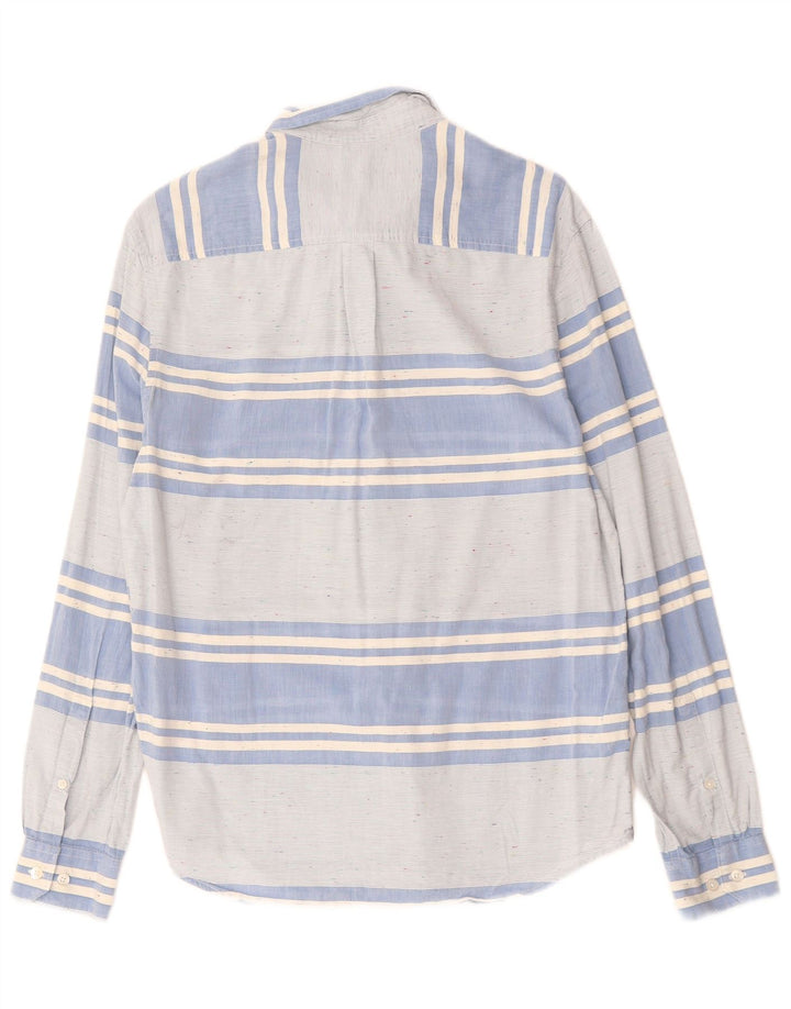 PENGUIN Męska koszula o dopasowanym kroju Heritage, bawełniana w średnie niebieskie paski