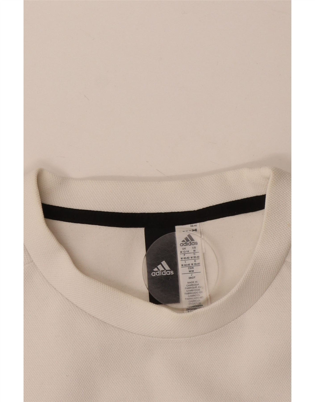 Damska bluza Adidas Graphic Jumper UK 12/14 Średnia biała bawełna