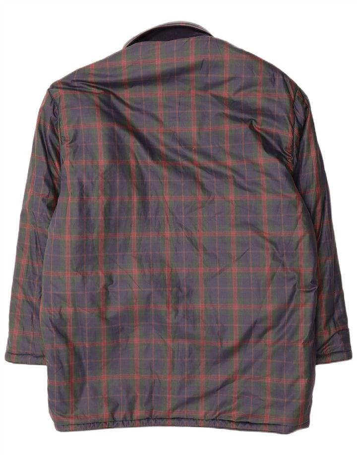 Męska dwustronna kurtka NAVIGARE UK 44 2XL Granatowa wełna