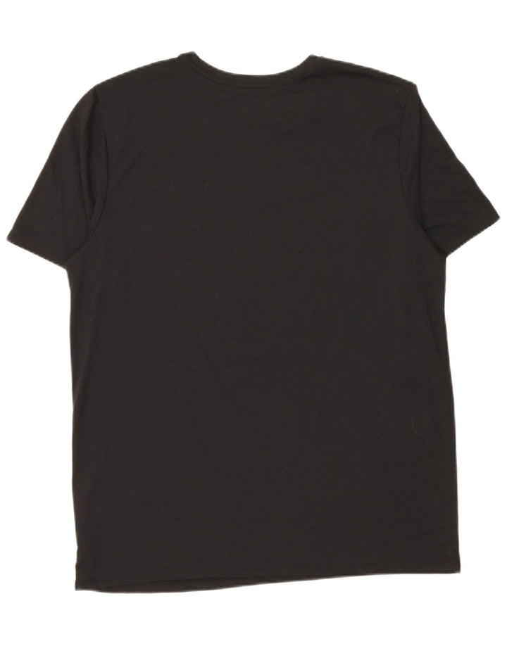 Męski T-shirt Nike Dri Fit z grafiką, duży, czarny poliester