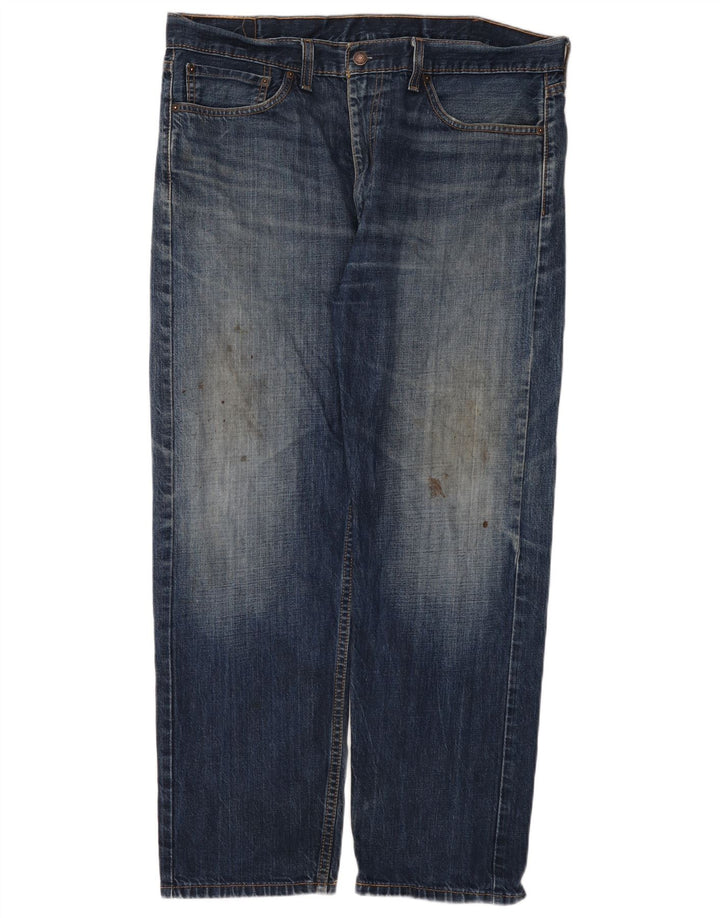 Męskie jeansy Levi's 505 Straight W38 L30 Niebieskie bawełniane