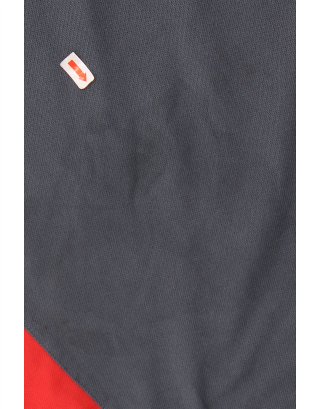 T-shirt męski ADIDAS, mały, szary, z blokami kolorów, poliester