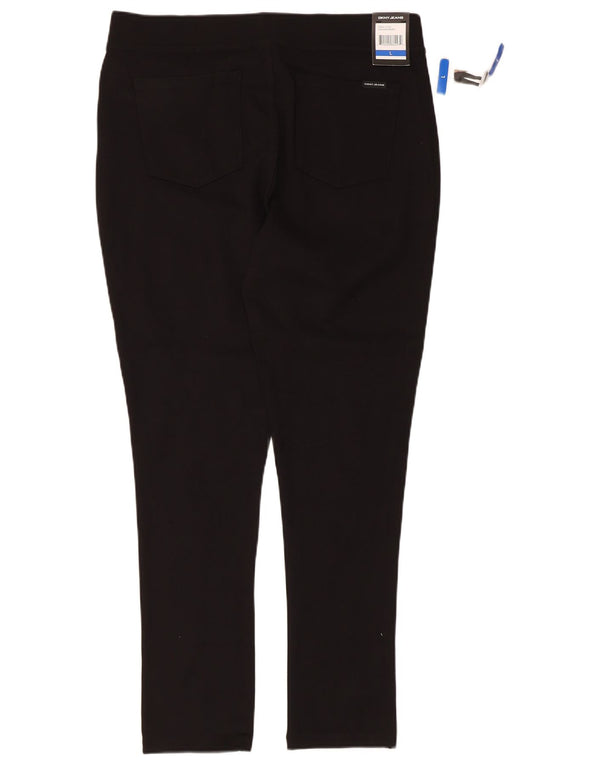 Spodnie damskie Dkny Skinny Casual, duże, W34 L28, czarna wiskoza