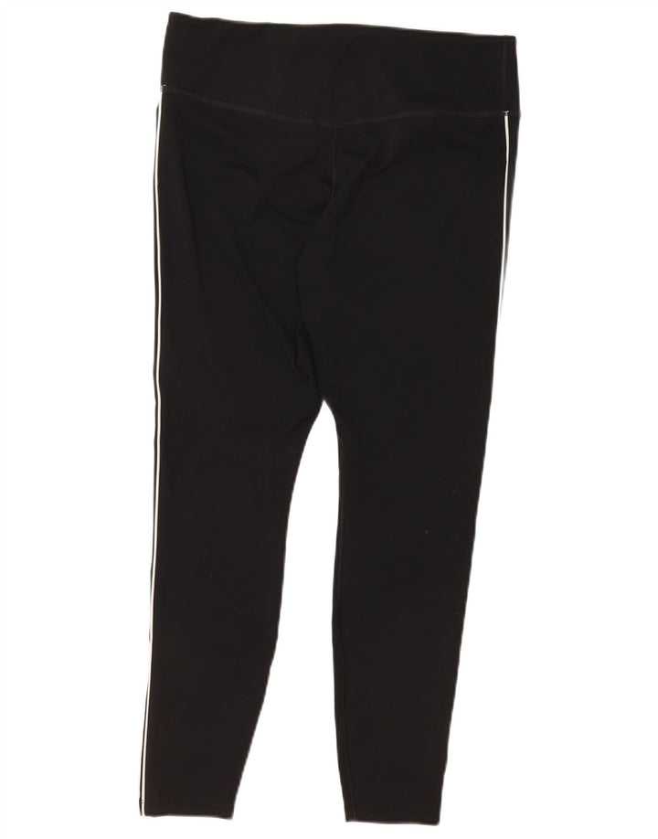 Damskie legginsy Nike Graphic UK 14, duże, czarne, poliestrowe