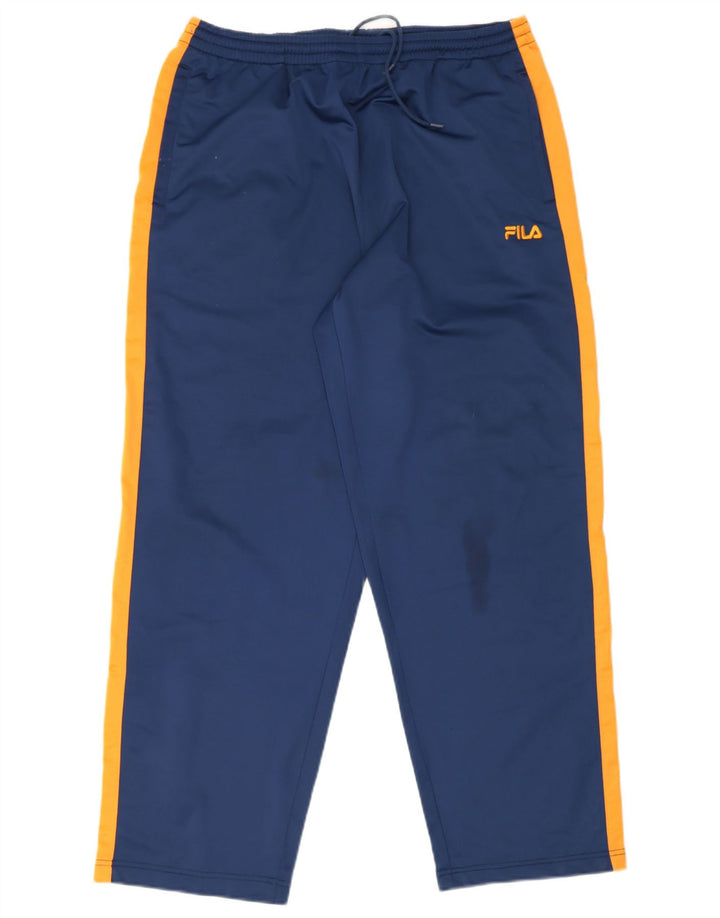Męskie spodnie dresowe Fila XL Niebieski poliester z blokami kolorów
