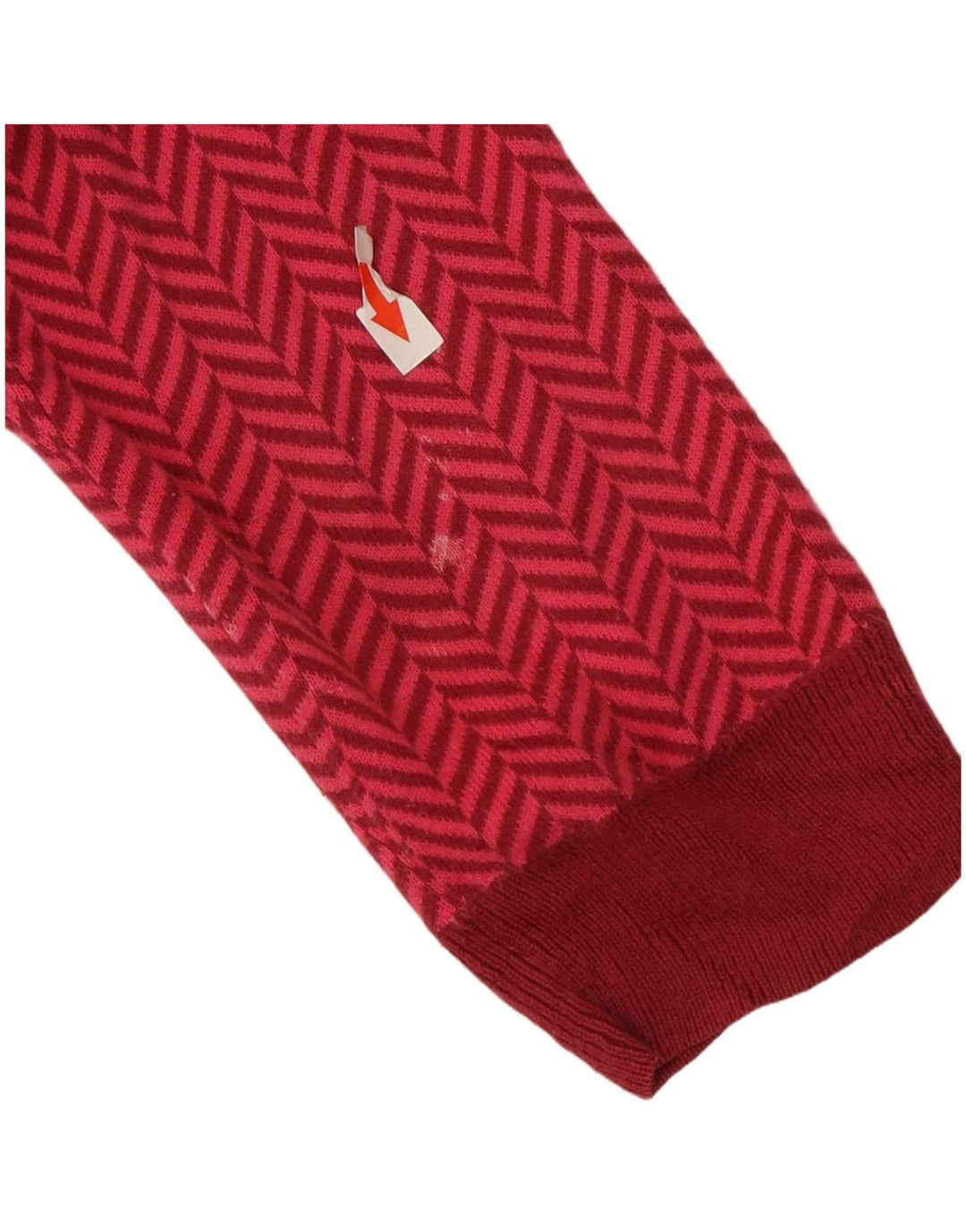 Sweter damski Tommy Hilfiger UK 14, średni różowy, bawełniany w jodełkę