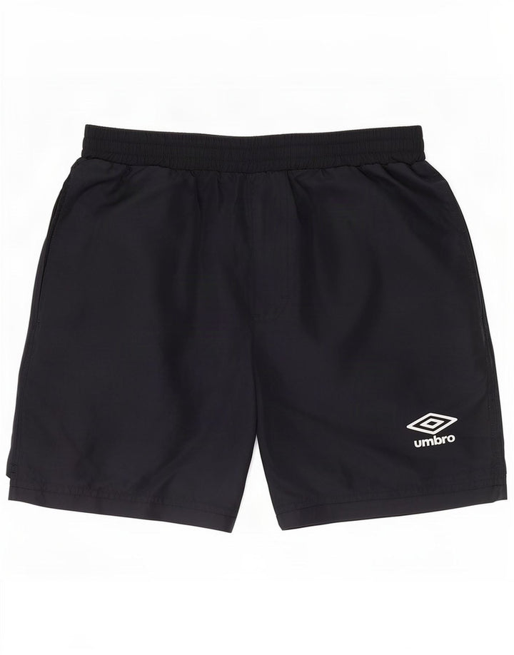 Męskie spodenki sportowe Umbro, małe, granatowe, poliestrowe