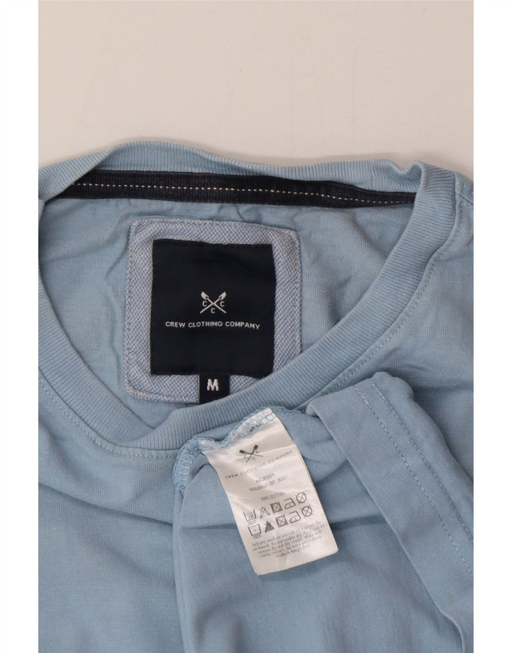 Crew Clothing Męski T-shirt Top Średni Niebieski Bawełniany