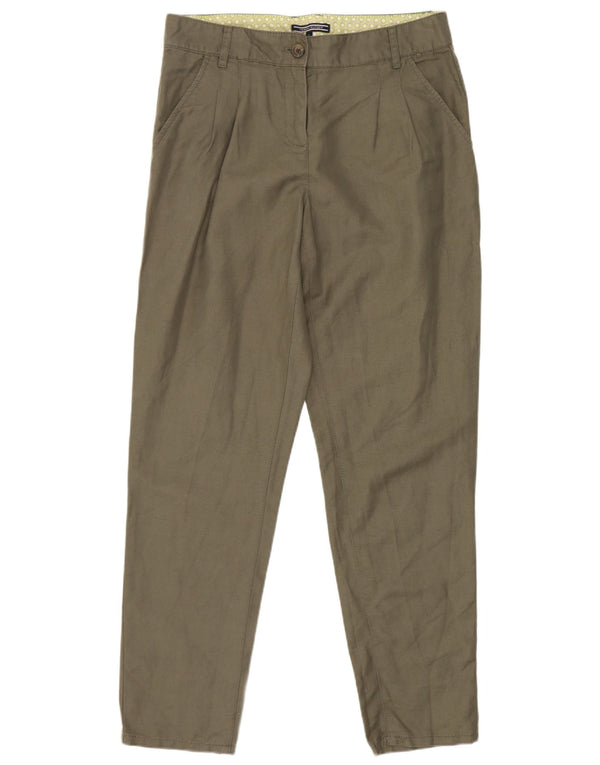 Damskie zwężane spodnie Chino Tommy Hilfiger US 4 Small W28 L28 Khaki Linen