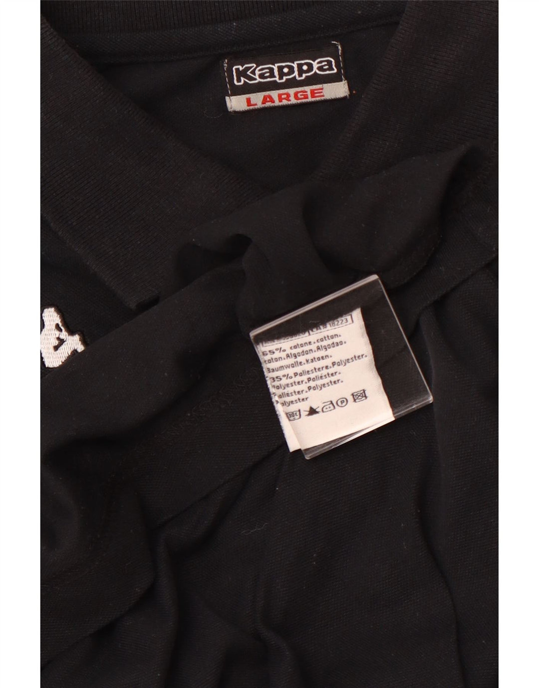 Męska koszulka polo KAPPA XL, czarna, bawełniana