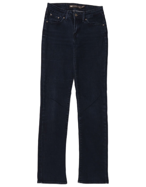 Damskie jeansy Levi's Demi Curve Straight US 0 XS W25 L32 Granatowe