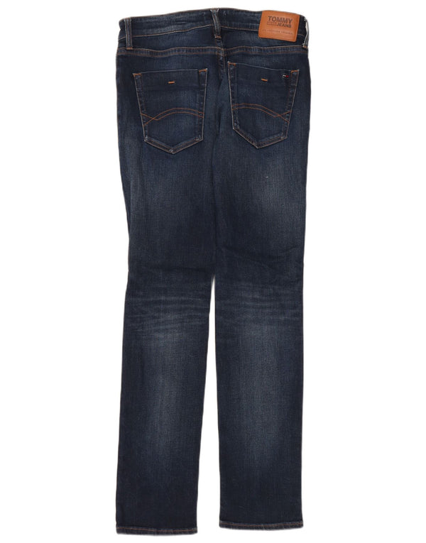 Męskie jeansy slim fit Tommy Hilfiger W32 L32 Granatowa bawełna