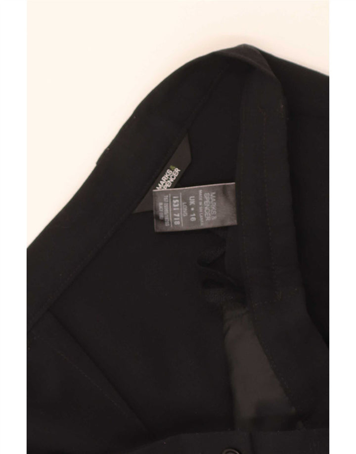Marks & Spencer Damskie proste spodnie na co dzień Rozmiar 16 W36 L29 Czarne