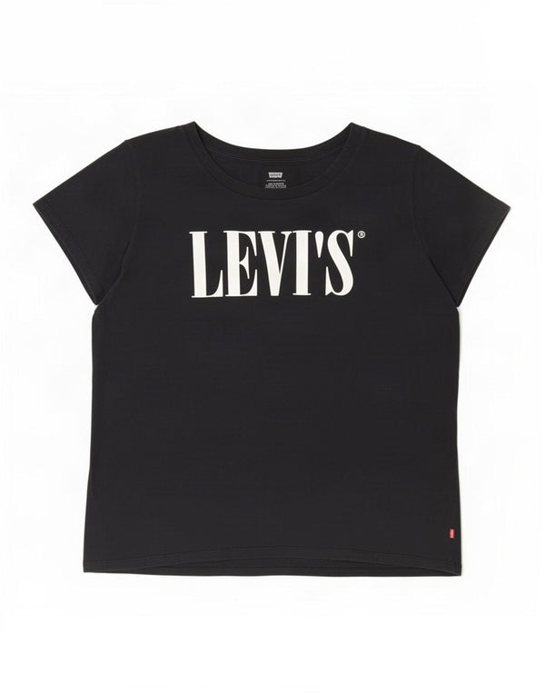 Damska koszulka z grafiką Levi's Top UK 18 XL czarna
