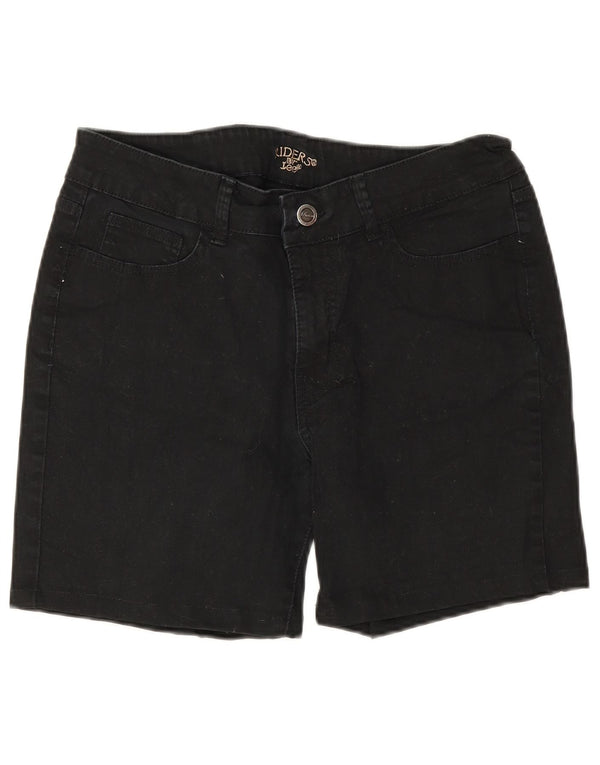 Damskie spodenki jeansowe Lee Riders US 12 Large W30, czarne, bawełniane