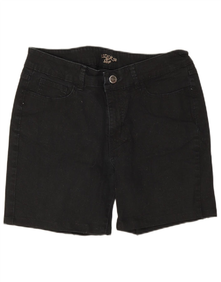 Damskie spodenki jeansowe Lee Riders US 12 Large W30, czarne, bawełniane