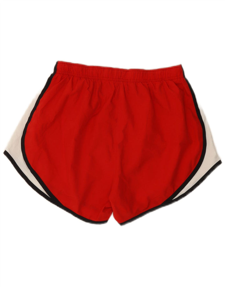 Damskie spodenki sportowe Nike Dri Fit UK 12, poliester w kolorze średniej czerwieni