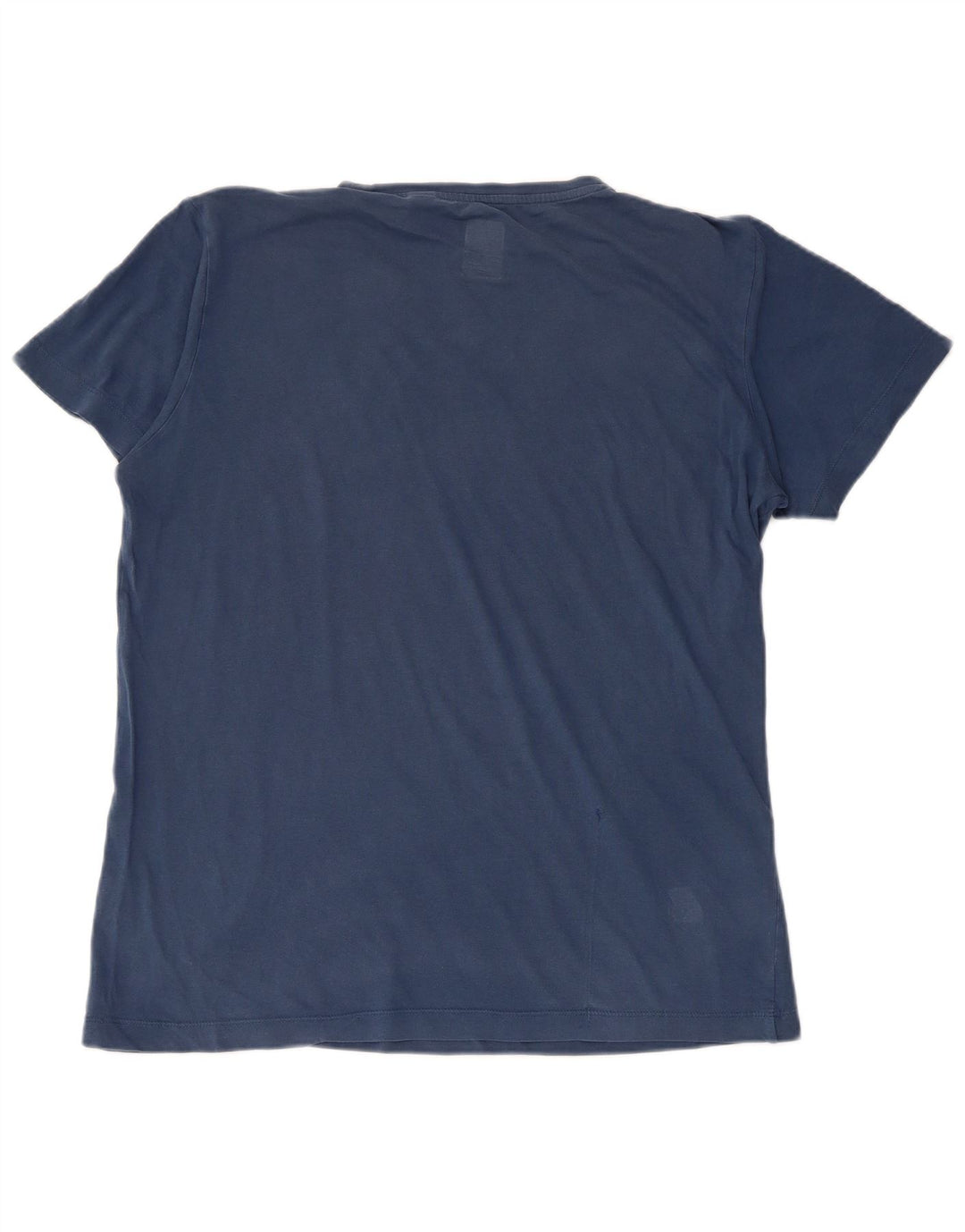 Męski T-shirt K-WAY, duży, niebieski, bawełniany