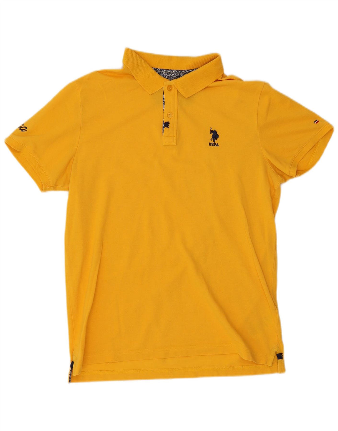 US Polo Assn. Koszula męska, średnia, żółta, bawełniana