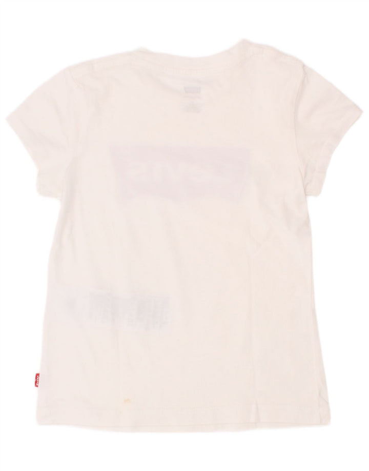 Chłopięcy T-shirt z grafiką Levi's Top 4-5 lat, biała bawełna