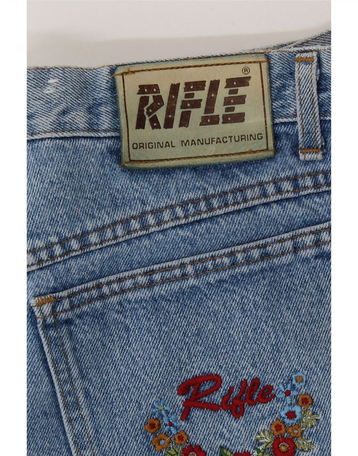 Damskie jeansy Rifle z wysokim stanem W28 L29 Niebieskie
