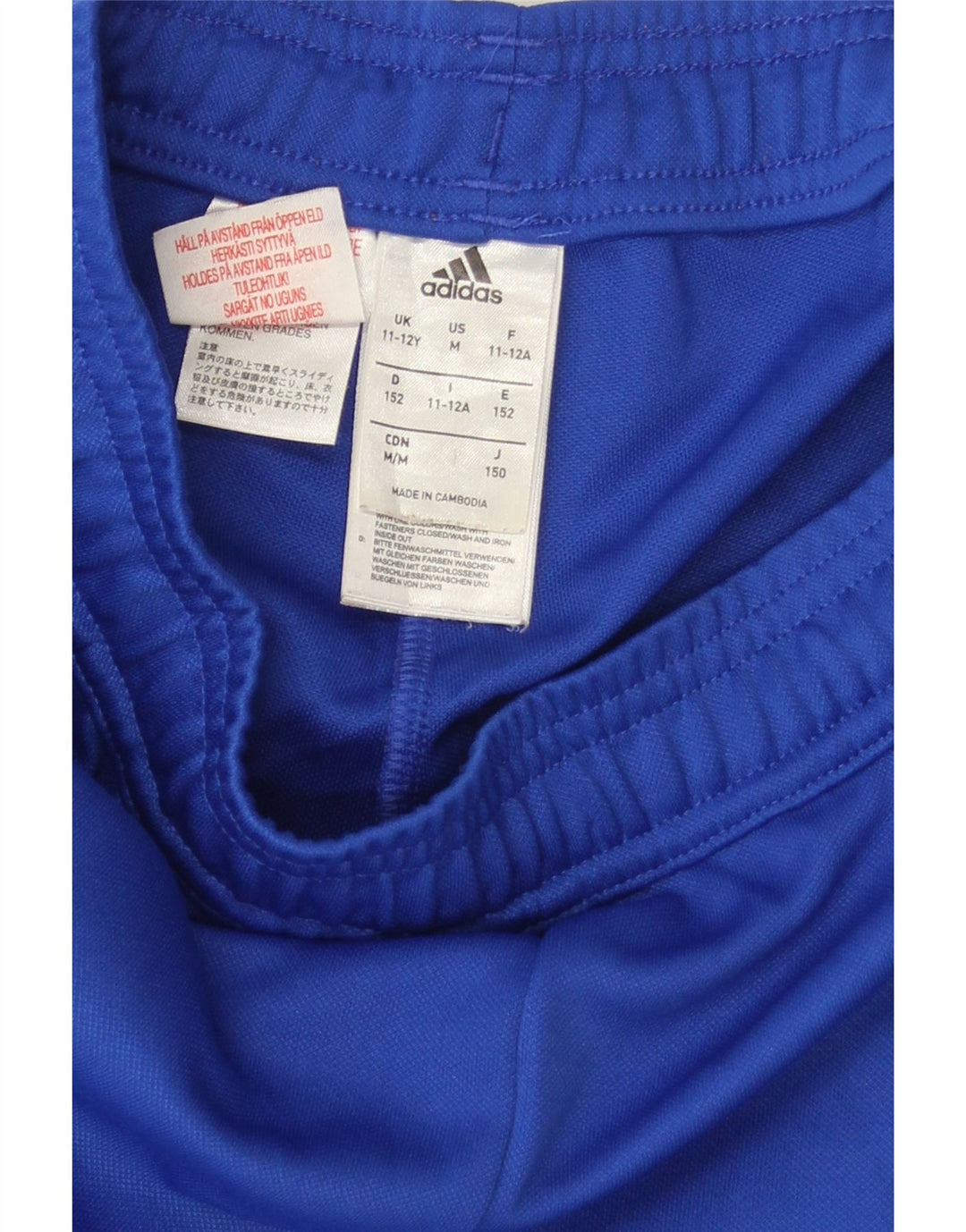 Chłopięce spodnie dresowe ADIDAS Climacool 11-12 lat, niebieskie, poliestrowe
