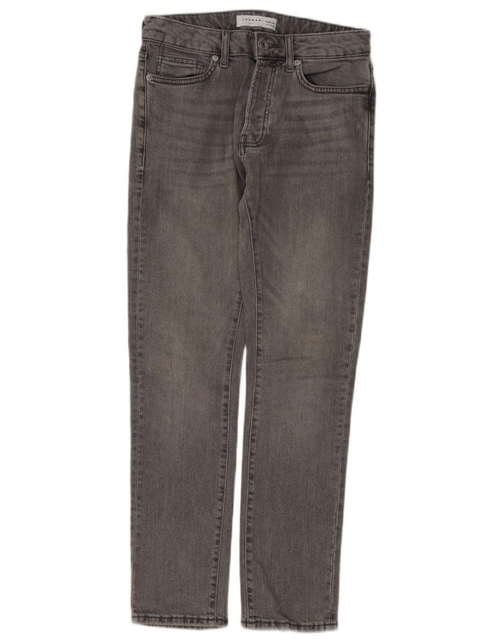 Męskie dżinsy Topman W28 L30 Szara bawełna