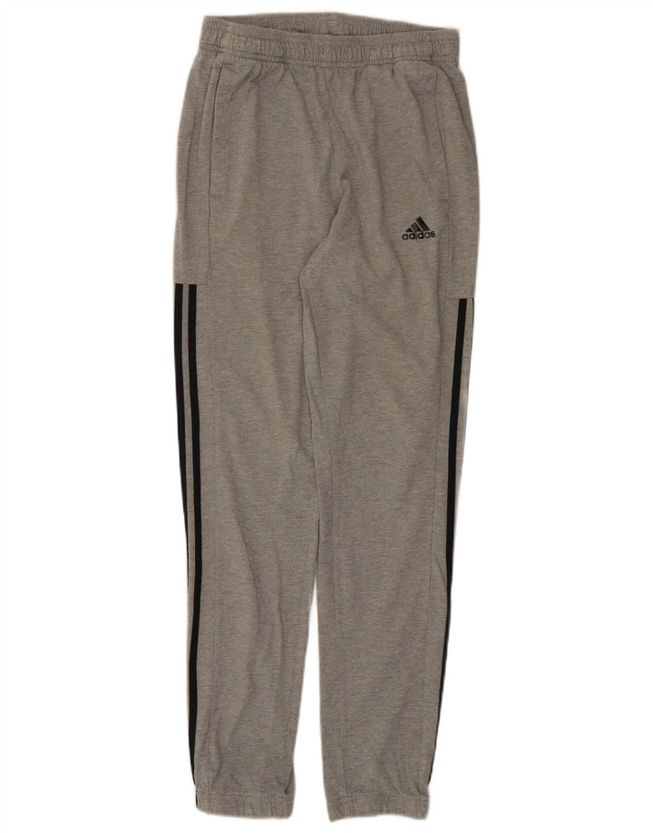 Adidas Męskie Spodnie Dresowe Joggery Małe Szare Bawełniane