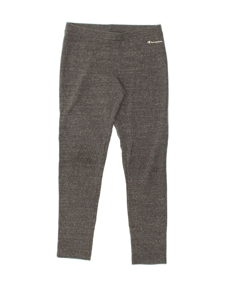 CHAMPION Womens Leggings UK 14 Large Grey Flecked Vintage Champion and Second-Hand Champion from Messina Hembry 