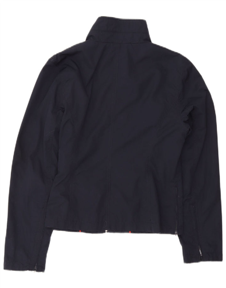 Damska krótka kurtka bomberka Tommy Hilfiger UK 12, średni granatowy poliester