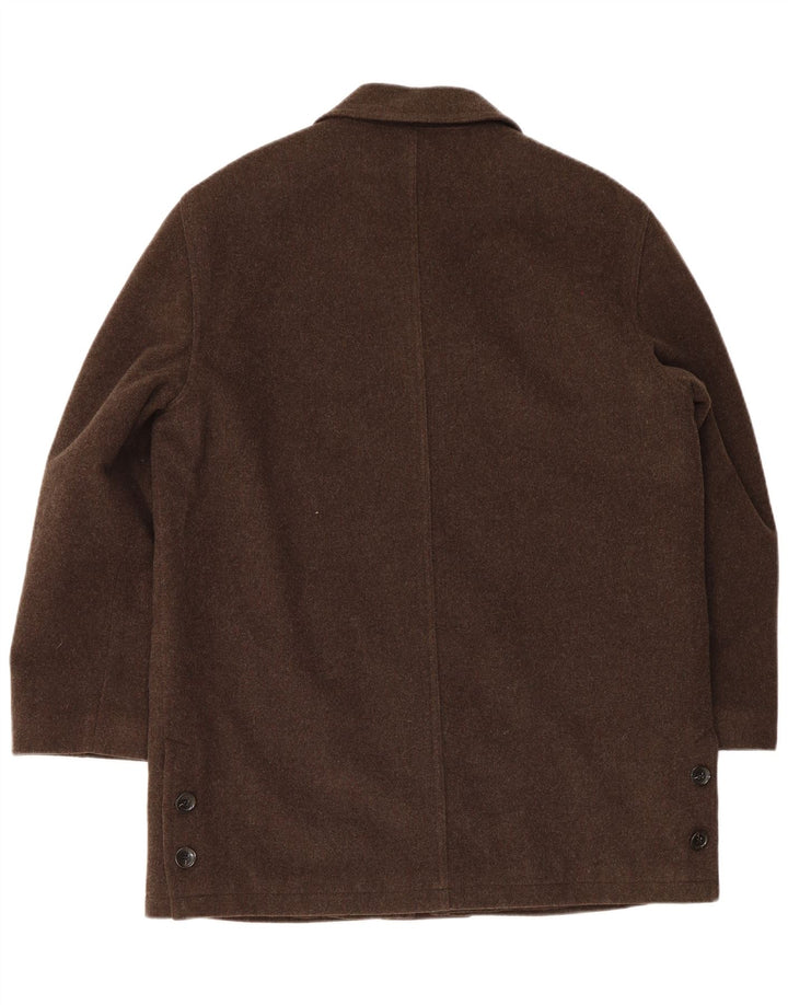 Tagliente Płaszcz męski IT 50 Large Brown Virgin Wool