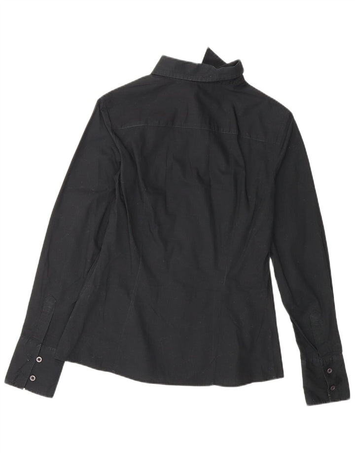 Koszula damska BENETTON UK 10 Small, czarna, bawełniana