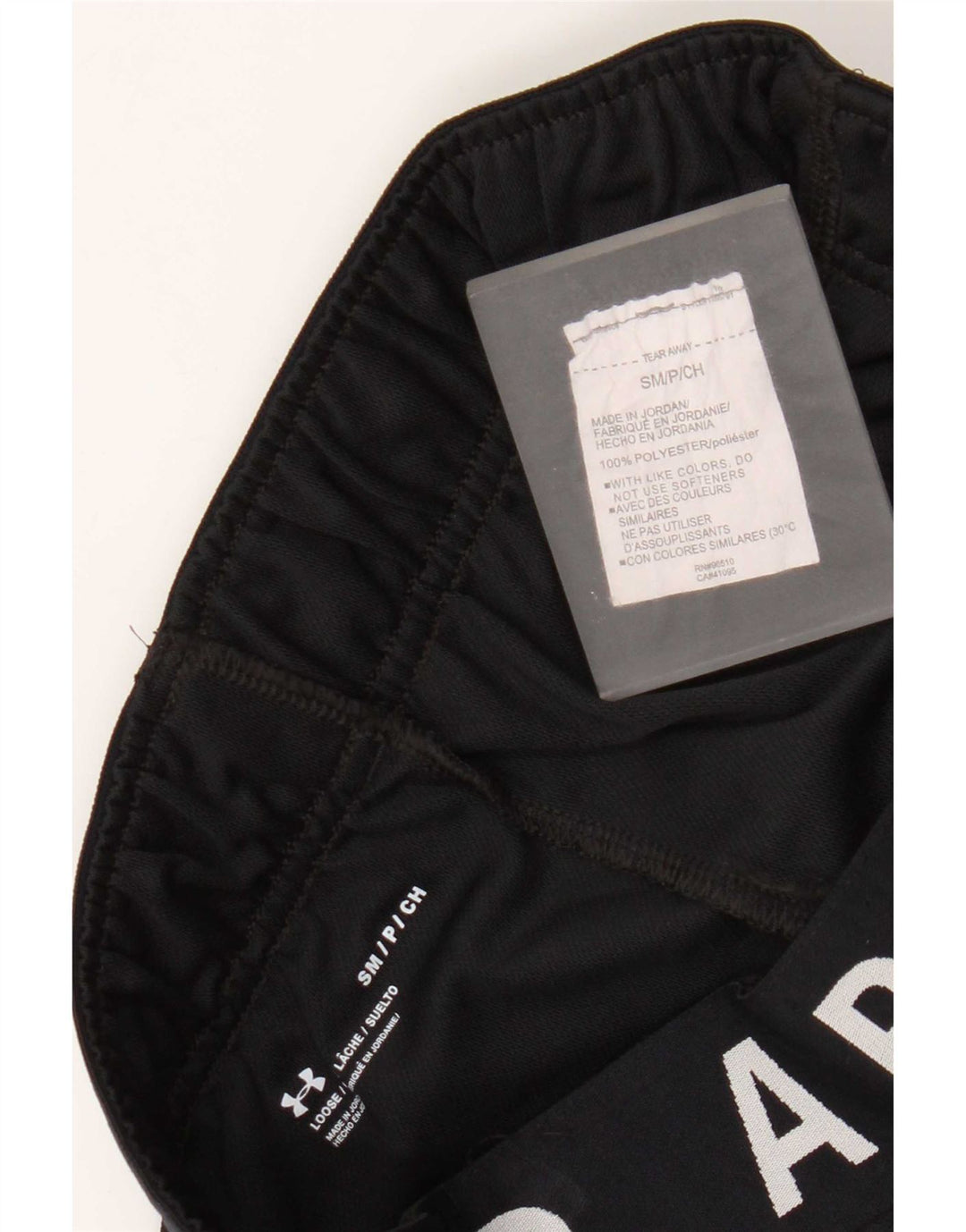 Damskie spodenki sportowe Under Armour Graphic UK 10, małe, czarne, poliestrowe