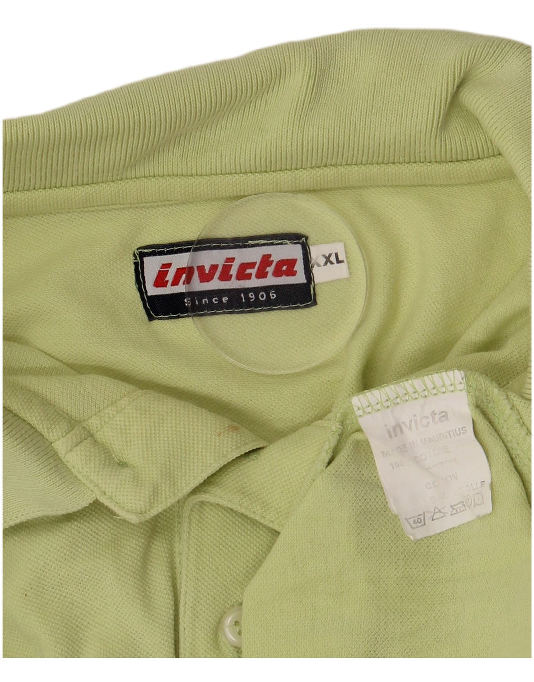 Męska koszulka polo Invicta 2XL, zielona bawełna