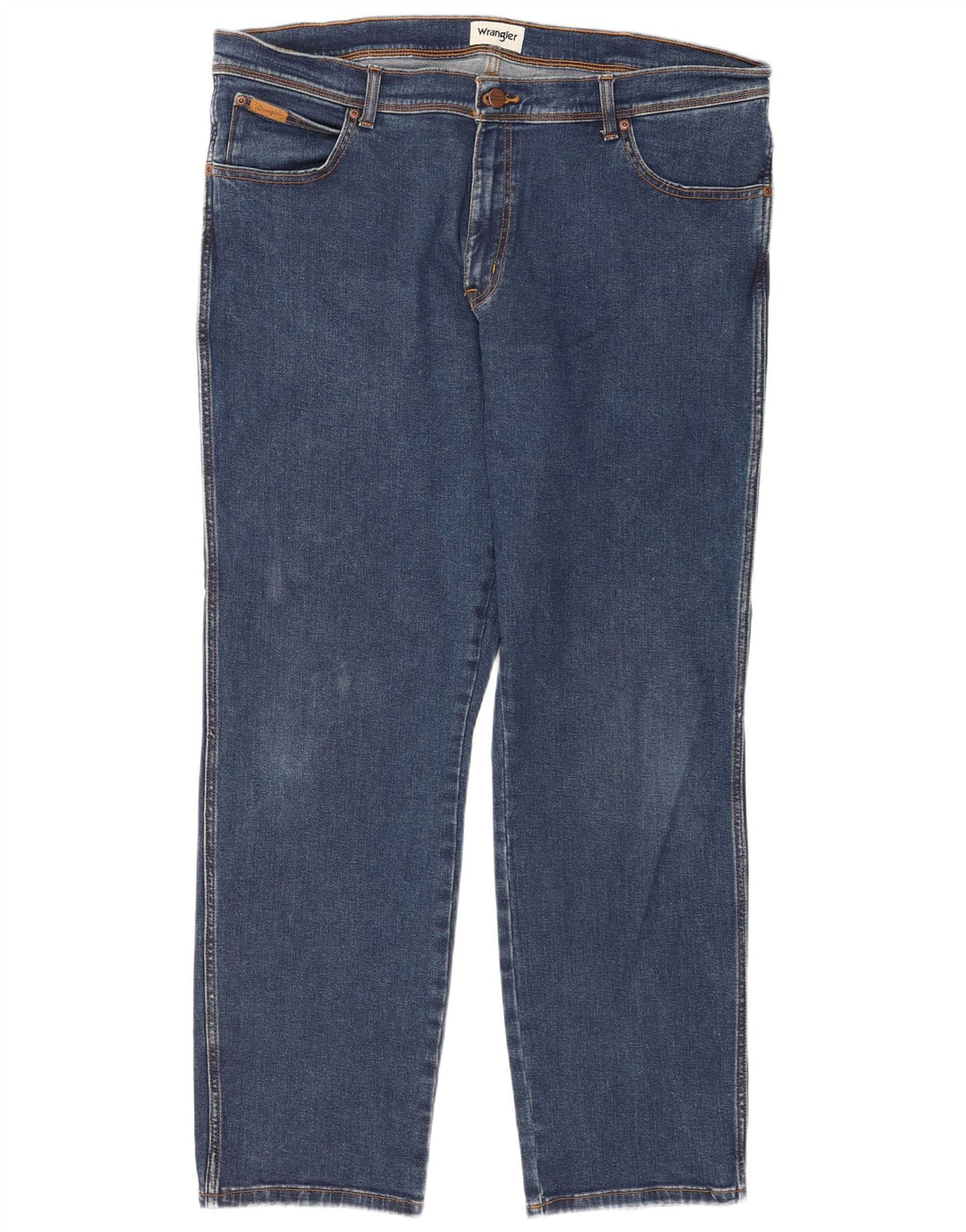 Męskie jeansy Wrangler Texas Straight W42 L32 Niebieskie bawełniane