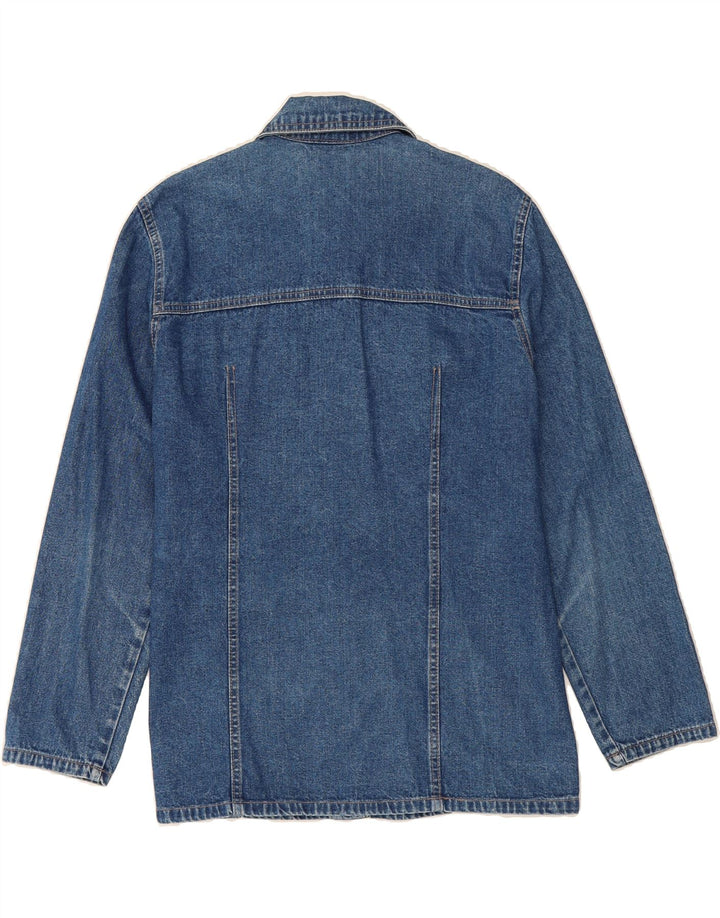 VINTAGE Womens Denim Jacket EU 42 Large Blue Cotton Vintage Vintage and Second-Hand Vintage from Messina Hembry 