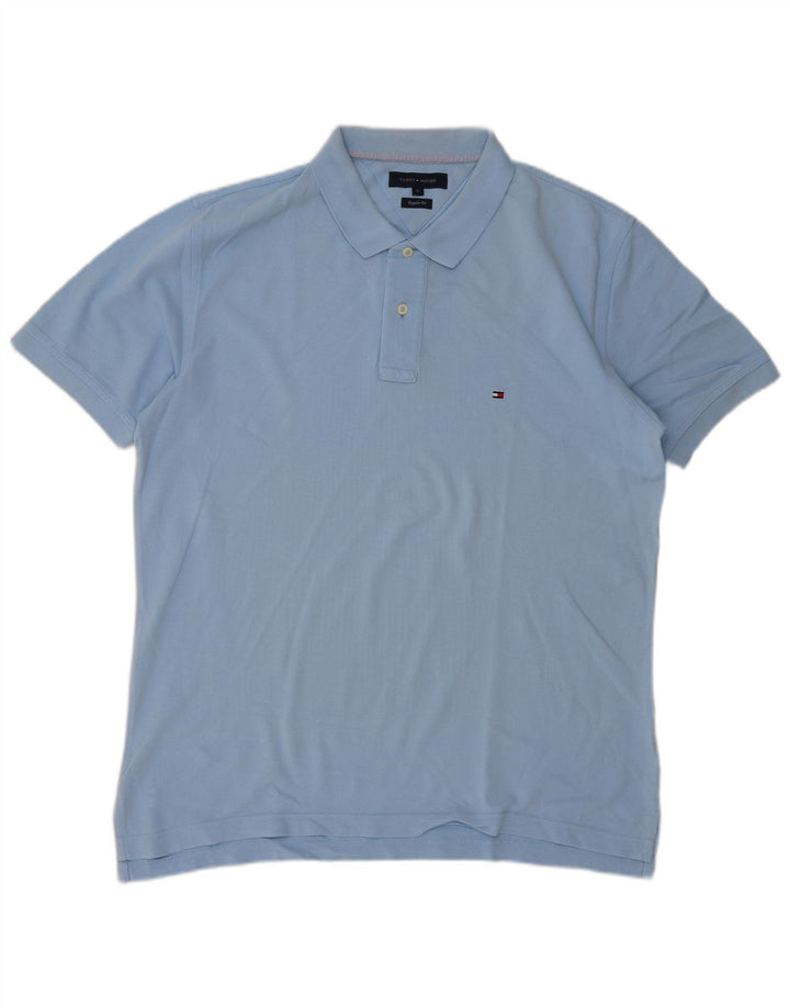 Męska koszulka polo XL Tommy Hilfiger o regularnym kroju, niebieska