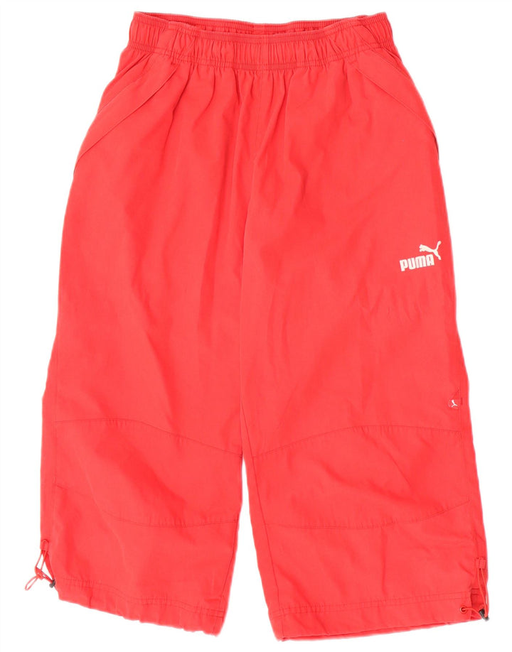 Damskie spodnie dresowe Puma Capri UK 6 XS, czerwone, poliestrowe