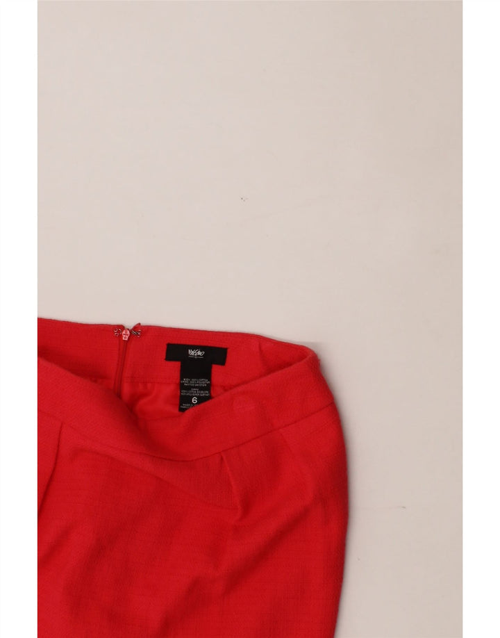 MOSSIMO Womens Pencil Skirt US 6 Medium W30  Red Cotton Vintage Mossimo and Second-Hand Mossimo from Messina Hembry 