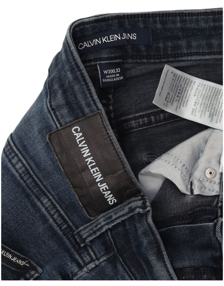 CALVIN KLEIN Męskie jeansy Etroite Slim W31 L32 Niebieskie, bawełniane