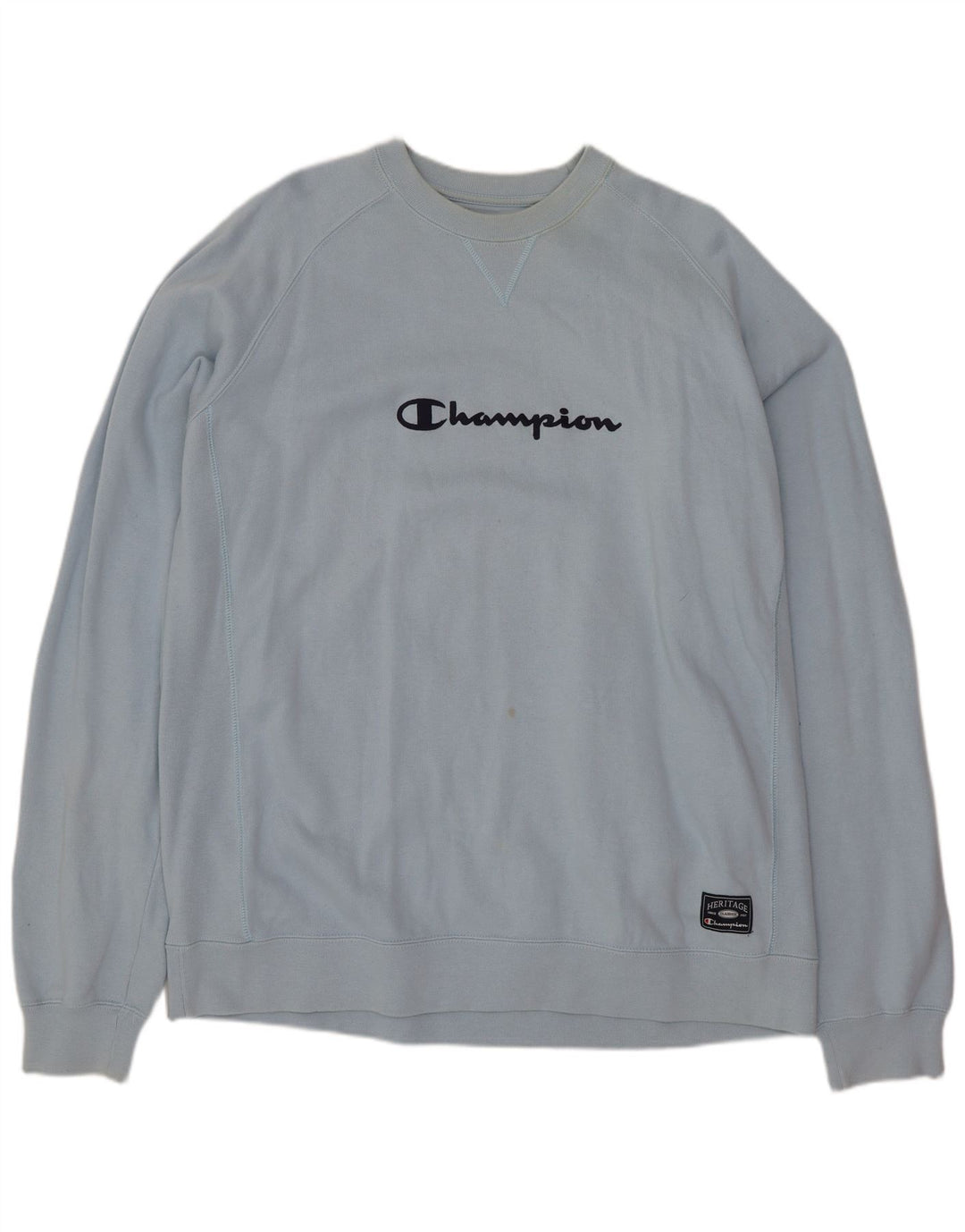 Męski sweter z grafiką Champion 2XL, niebieski, bawełniany