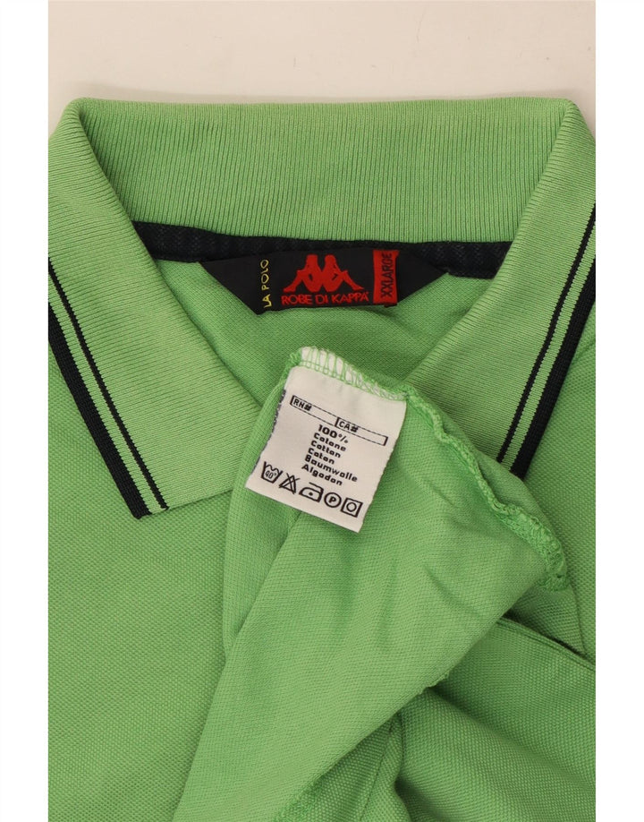 Męska koszulka polo Kappa 2XL, zielona bawełna