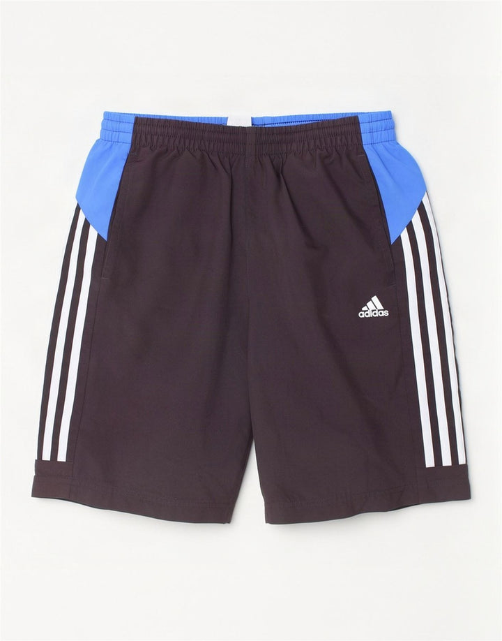 Chłopięce spodenki sportowe Adidas 13-14 lat Czarny poliester z blokami kolorów