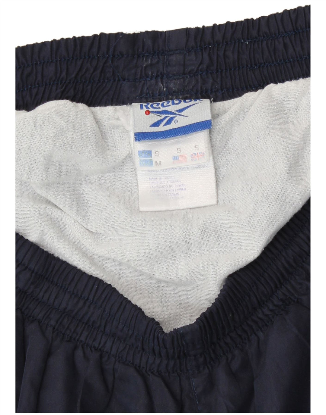 Męskie spodenki sportowe Reebok, małe, granatowe, z poliestru